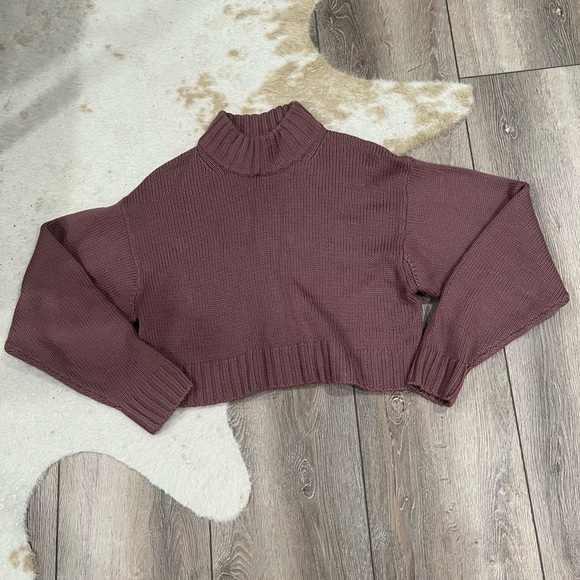 Aritzia Sweaters - Aritzia Wilfred free purple merino wool turtleneck sweater